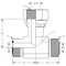 World Wide Fittings Male Flat Face O-Ring to Male Flat Face O-Ring to Female Flat Face O-Ring Swivel Branch Tee 4707X08X08X08 - alternate 2